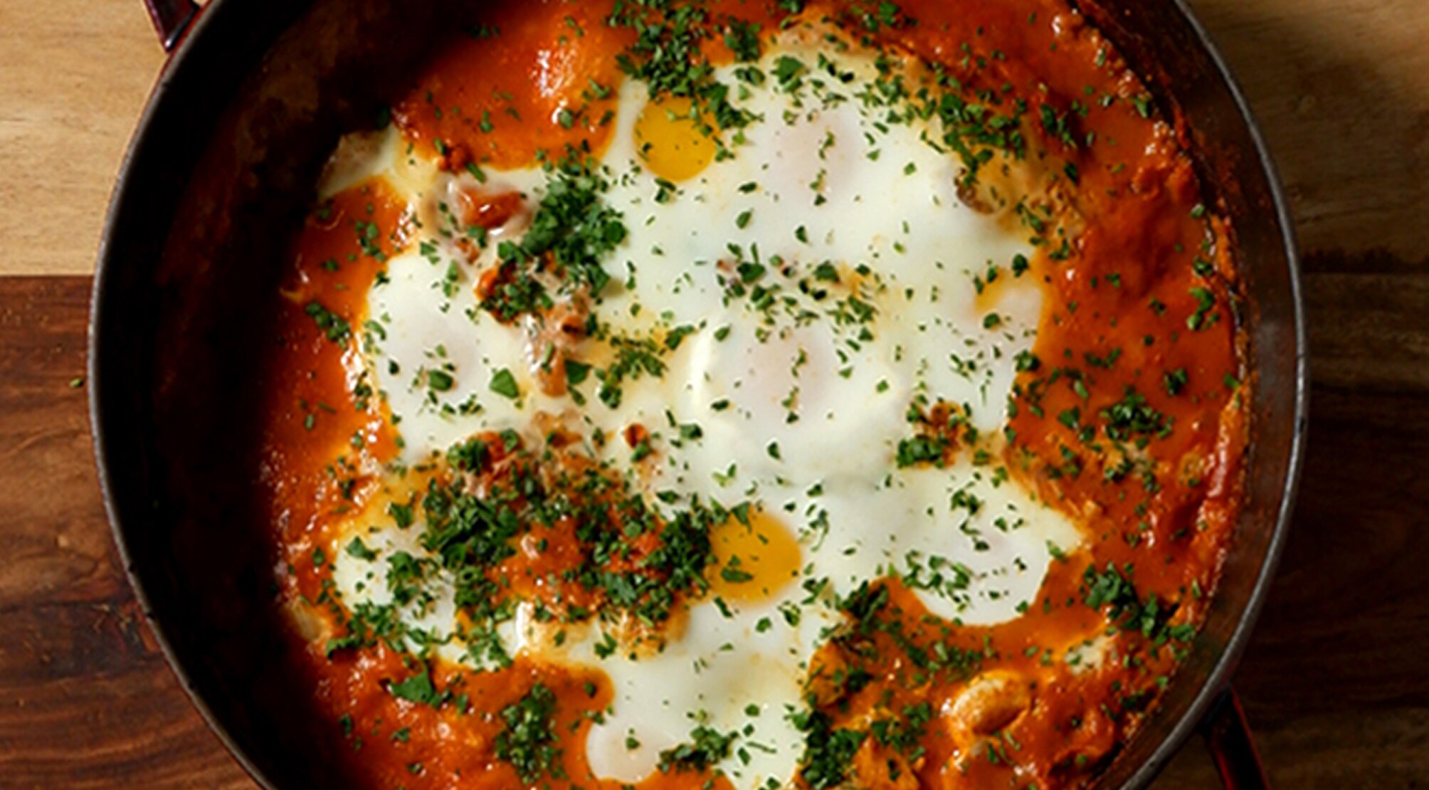 bowl of zucchini shakshuka