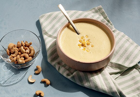 Corn and Cashew Cream Soup