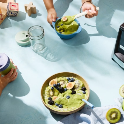 Image of Children Preparing Food on Table