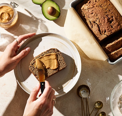 Whole wheat avocado bread