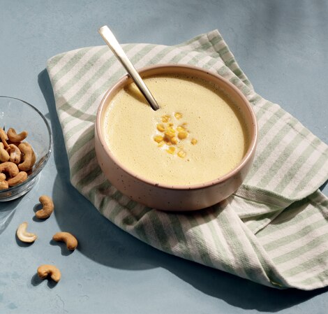 Corn and Cashew Cream Soup