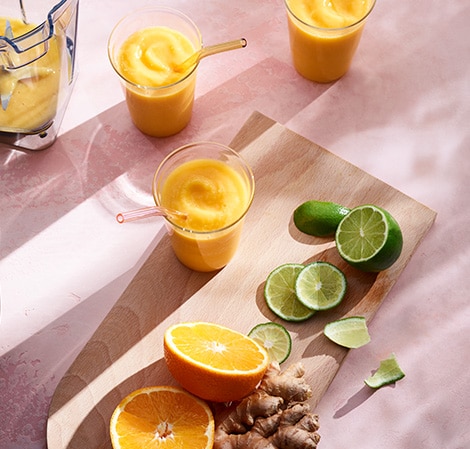 Mango, Ginger, Peach Smoothie mango ginger peach smoothie