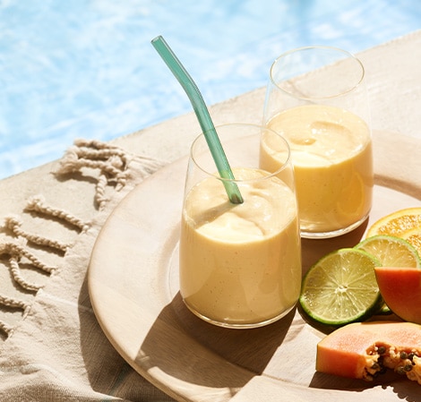 Tropical Smoothie with Straw