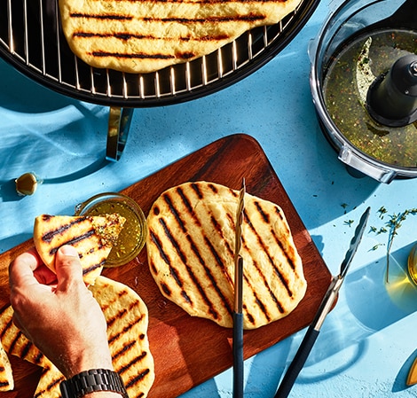 garlic rosemary flatbread