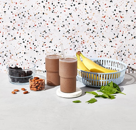 Chocolate Almond Berry Smoothie chocolate almond berry smoothie