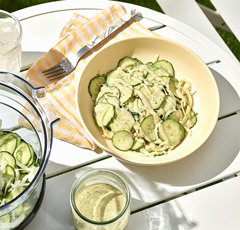 Sliced Cucumber Salad