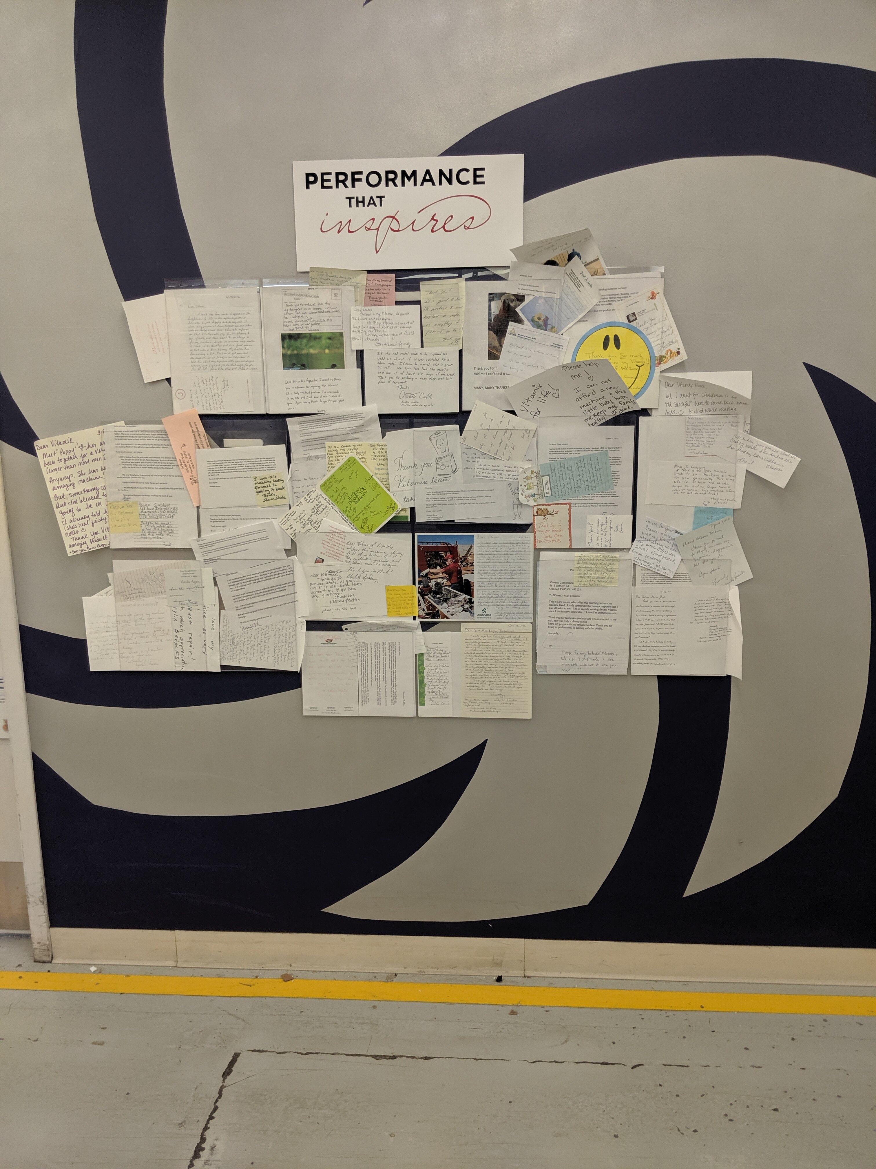 Performance that inspires wall
