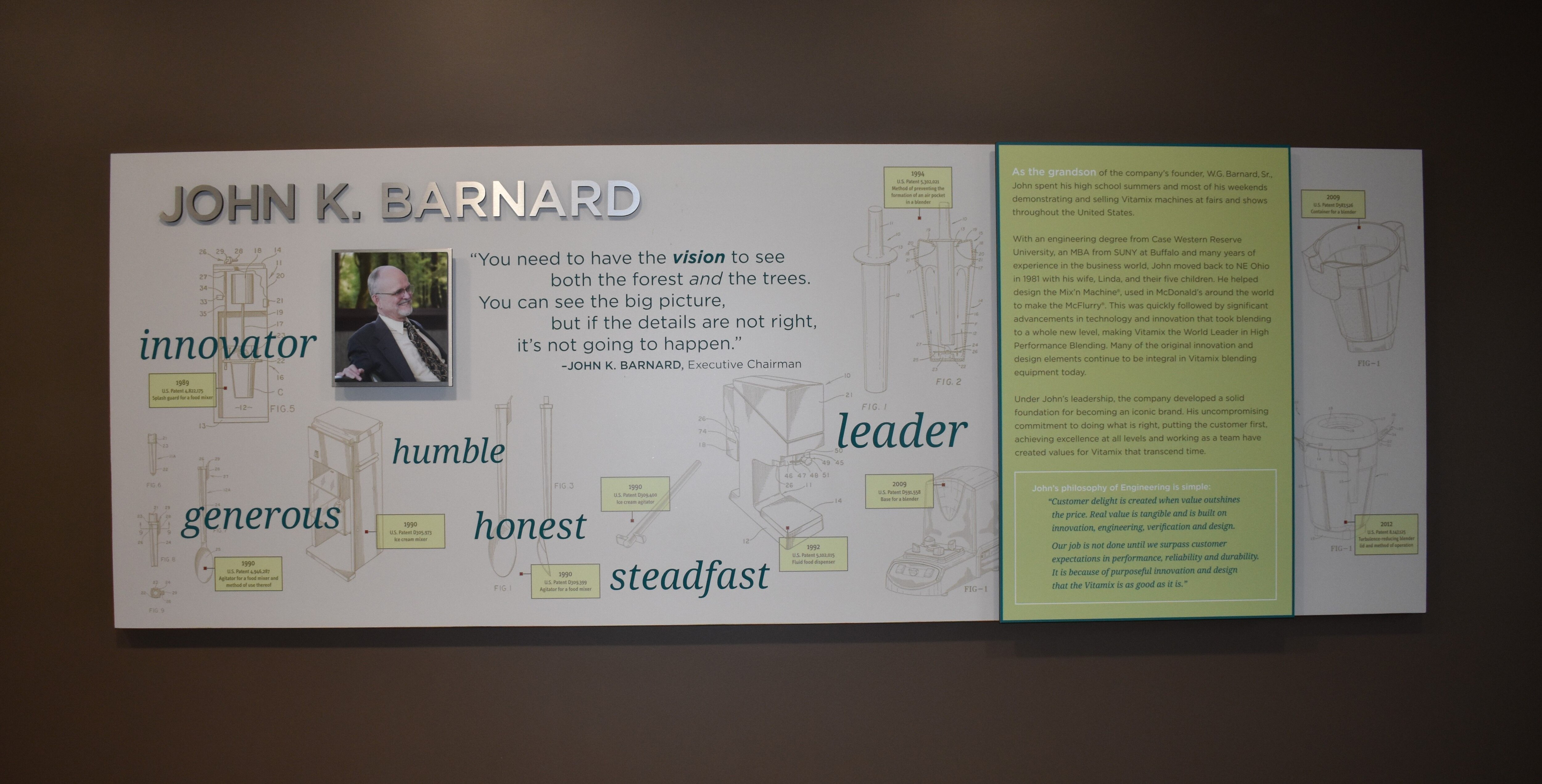 John Barnard Engineering Department Sign