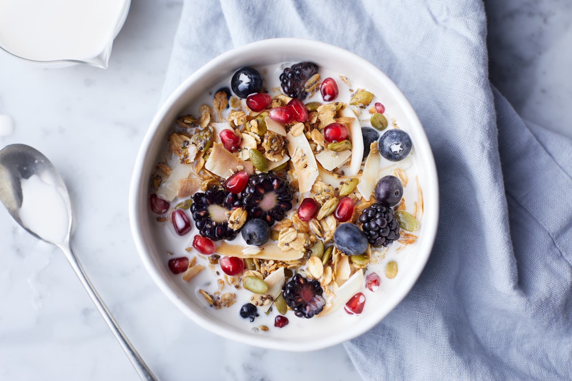 Almond Milk with cereal 