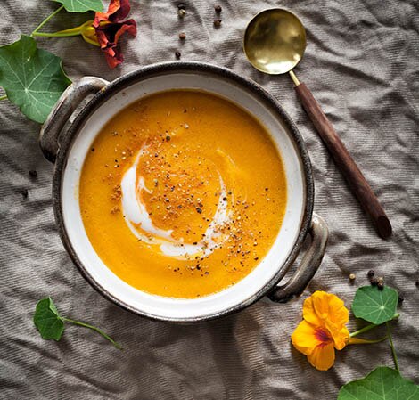 Butternut Squash Soup butternut squash in a bowl