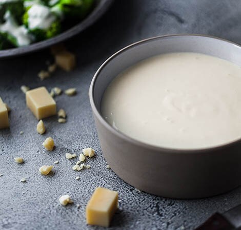 Creamy Cheese Sauce creamy cheesy sauce on vegetables
