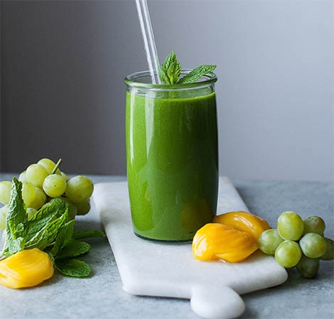 Smoothie vert au jaquier et à la menthe Jackfruit Mint Smoothie
