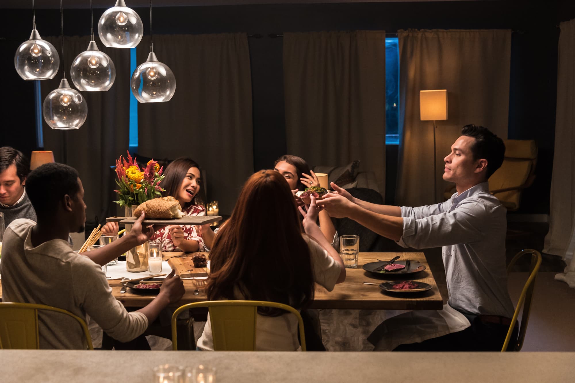 Family Dinner Party Environment Main