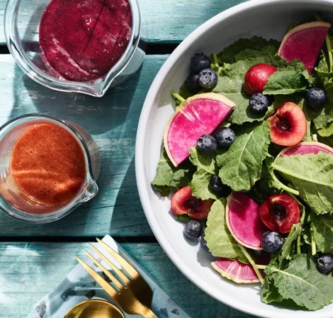 Oil-Free Blueberry Thyme Vinaigrette OilFreeCherry_BlueBerryThyme_Dressing.jpg