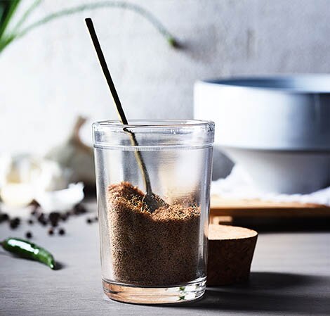 pork liver powder in a jar