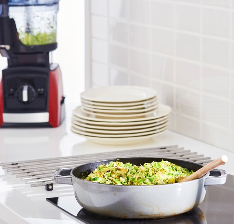 Shaved Brussel Sprouts with Garlic and Shallots Recipe