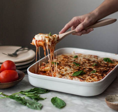 Baked Rigatoni with Fresh Tomato Sauce Baked Rigatoni