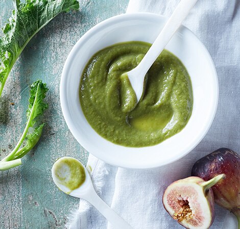 Dulce papilla verde Apple, Kale and Fig Baby Food
