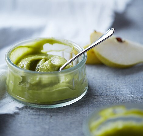 Papilla de pera, mango y aguacate Pear, Mango and Avocado Baby Food