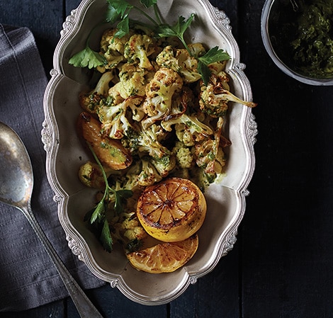 roasted-cauliflower-with-lemon-parsley-dressing