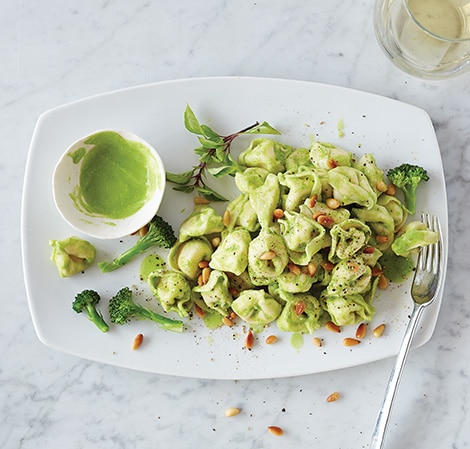 Tortellini with Broccoli Pesto