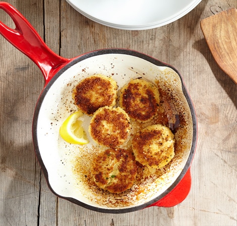 Croquettes de crabe chaudes Warm Crab Cakes